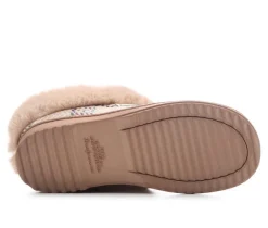 Dearfoams Hannah Festive Knit Clog Slippers