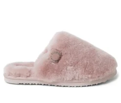 Fireside by Dearfoams Women's Shelly Beach Shearling Scuff Slippers