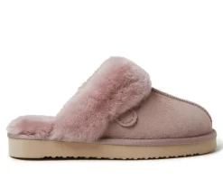 Fireside by Dearfoams Women's Sydney Genuine Sherling Scuff Slippers