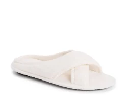 MUK LUKS Ada Micro Chenille Criss Cross Slippers