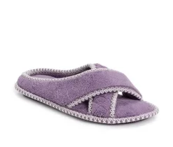 MUK LUKS Ada Micro Chenille Criss Cross Slippers