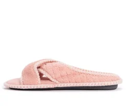 MUK LUKS Ada Micro Chenille Criss Cross Slippers