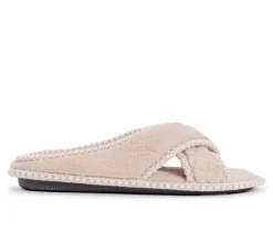 MUK LUKS Ada Micro Chenille Criss Cross Slippers
