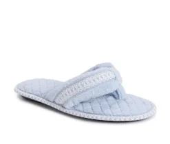MUK LUKS Darlene Micro Chenille Thong Slippers