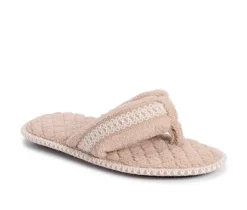 MUK LUKS Darlene Micro Chenille Thong Slippers