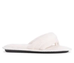 MUK LUKS Darlene Micro Chenille Thong Slippers