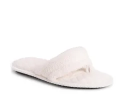 MUK LUKS Darlene Micro Chenille Thong Slippers