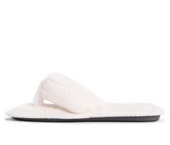 MUK LUKS Darlene Micro Chenille Thong Slippers