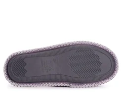 MUK LUKS Sally Micro Chenille Open Toe Scuff Slippers