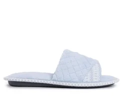 MUK LUKS Sally Micro Chenille Open Toe Scuff Slippers