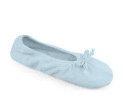 MUK LUKS Women's Stretch Satin Ballerina Slipper