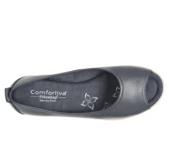 Women's Comfortiva Pratima Peep Toe Flats
