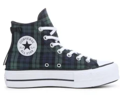Women's Converse Ctas Lift High Plaid Sneakers