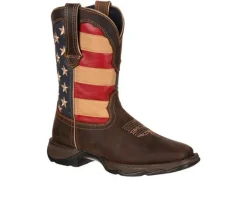 Women's Durango Patriotic Pull On Western Flag Cowboy Boots
