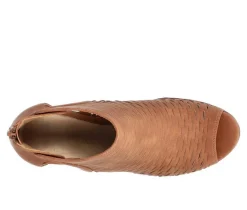 Women's Easy Street Sunrise Heeled Peep Toe Booties