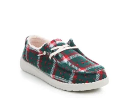 Women's HEYDUDE Wendy Confetti Plaid Casual Shoes