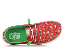 Women's HEYDUDE Wendy Holiday Sweater Slip-on Shoes