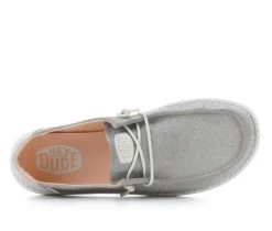 Women's HEYDUDE Wendy Metallic Sparkle Casual Shoes