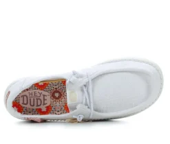 Women's HEYDUDE Wendy Perf Canvas Casual Shoes