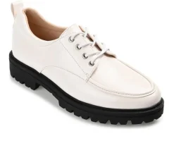 Women's Journee Collection Zina Lugged Oxfords