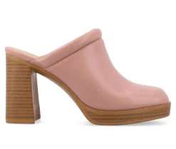 Women's Journee Collection Izara Block Heel Platform Clogs