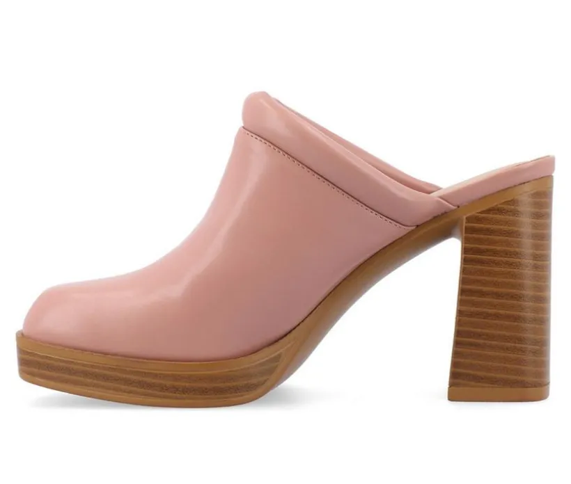 Women's Journee Collection Izara Block Heel Platform Clogs