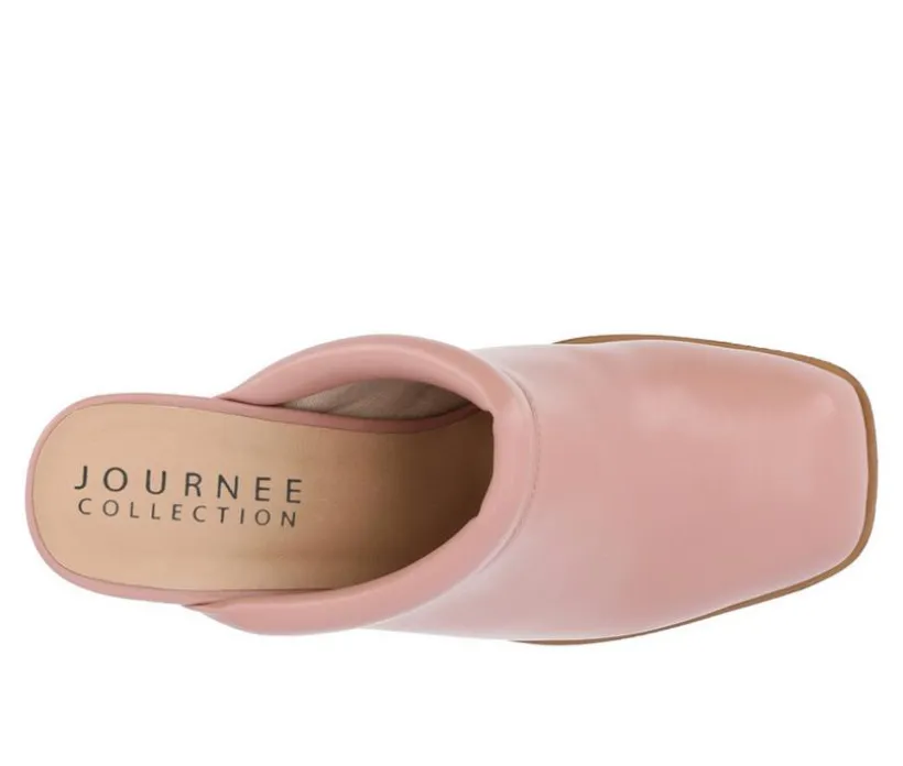 Women's Journee Collection Izara Block Heel Platform Clogs