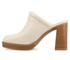 Women's Journee Collection Izara Block Heel Platform Clogs