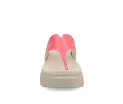 Women's Journee Collection Carah Platform Flip-Flops