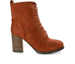 Women's Journee Collection Baylor Lace-Up Booties