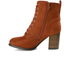 Women's Journee Collection Baylor Lace-Up Booties
