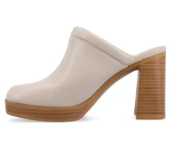 Women's Journee Collection Izara Block Heel Platform Clogs