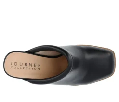 Women's Journee Collection Izara Block Heel Platform Clogs