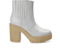 Women's Journee Collection Riplee Platform Block Heel Booties
