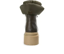 Women's Journee Collection Irrah Heeled Combat Booties