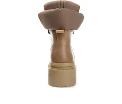 Women's Journee Collection Irrah Heeled Combat Booties