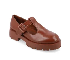 Women's Journee Collection Suvi Chunky T-Strap Mary Janes