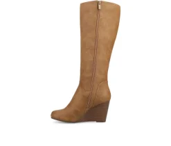 Women's Journee Collection Langly Wedge Knee High Boots
