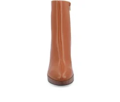 Women's Journee Collection Romer Block Heeled Platform Booties