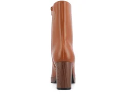 Women's Journee Collection Romer Block Heeled Platform Booties