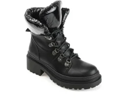 Women's Journee Collection Irrah Heeled Combat Booties