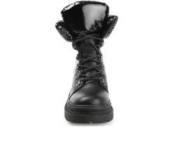 Women's Journee Collection Irrah Heeled Combat Booties