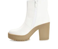 Women's Journee Collection Riplee Platform Block Heel Booties