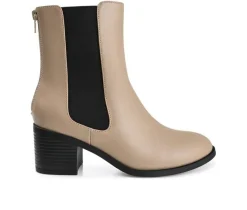 Women's Journee Collection Tayshia Block Heel Chelsea Booties