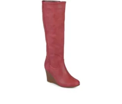 Women's Journee Collection Langly Wedge Knee High Boots