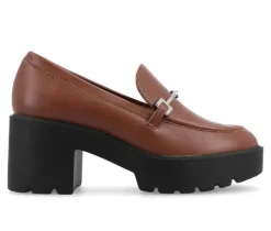 Women's Journee Collection Keeziah Chunky Heeled Loafers