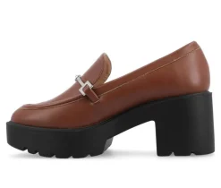 Women's Journee Collection Keeziah Chunky Heeled Loafers