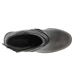 Women's Journee Collection Strap Wide Width Booties