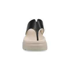 Women's Journee Collection Carah Platform Flip-Flops