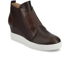 Women's Journee Collection Clara Wedge Sneakers